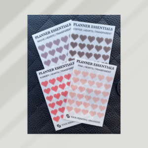 mini heart stickers