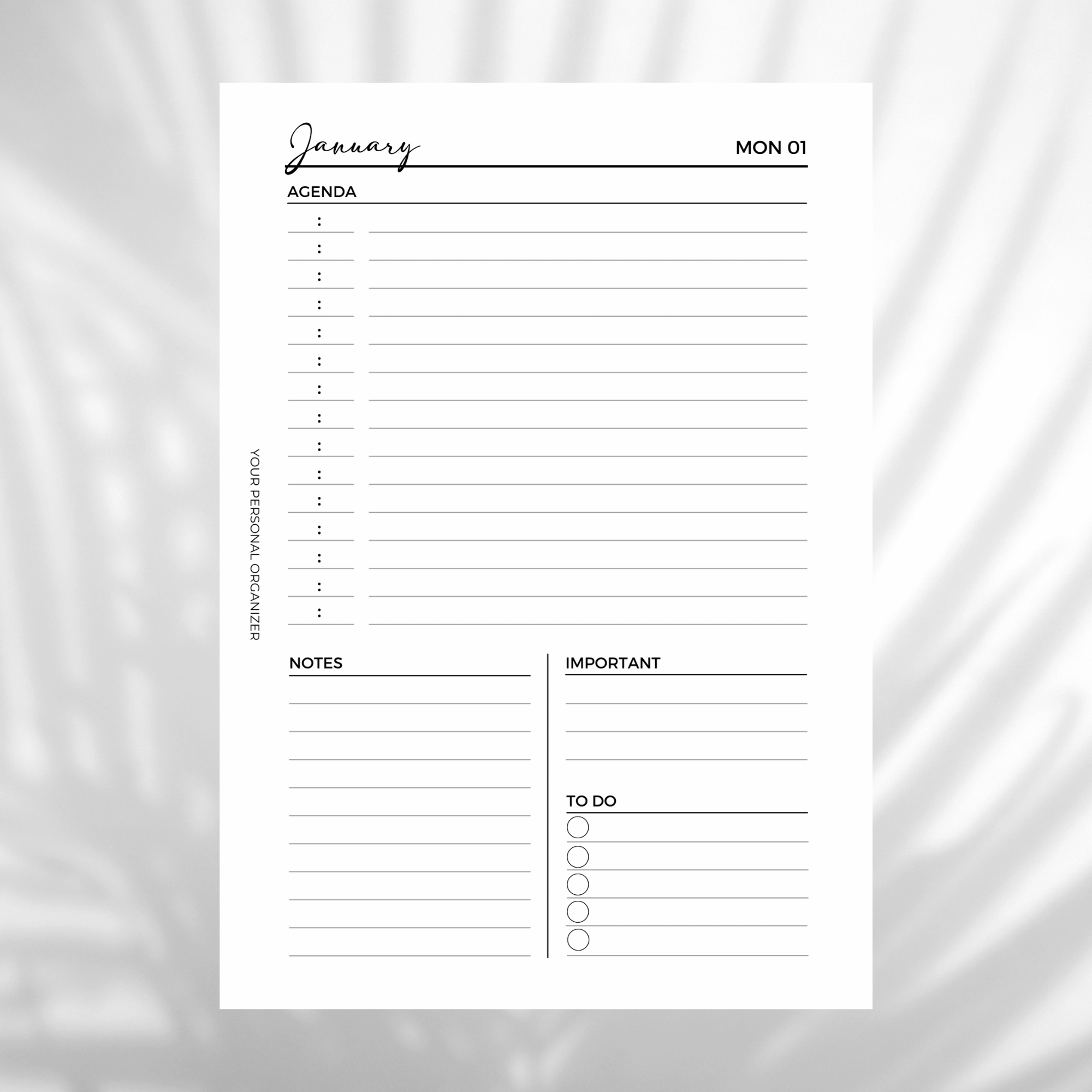 Day planner 2024 jan/dec • Planner • Your Personal Organizer